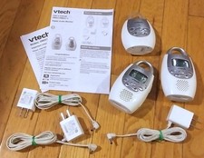 VTECH DIGITAL AUDIO MONITOR WITH 2 PARENT UNITS DM221-2 W/ ORIGINAL BOX  MANUAL