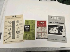 Vintage SKIL Tools Brochure Lot Belt Sander Manual 1950s Chicago IL