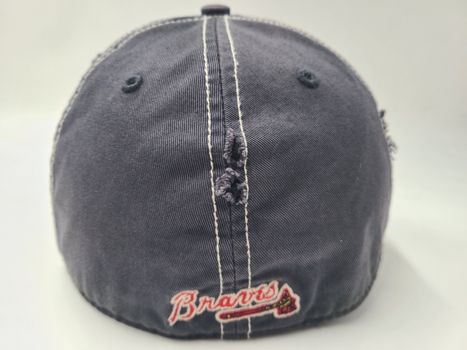 Atlanta Braves Twins Enterprise Franchise Distressed Perfect Fitted M Hat Cap