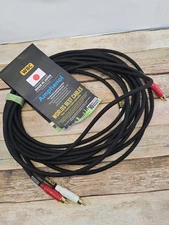 15 Foot RCA Cable Pair - WBC-PRO-LOCAP Low-Capacitance (14pF/ft) 22 AWG Ultra-Si