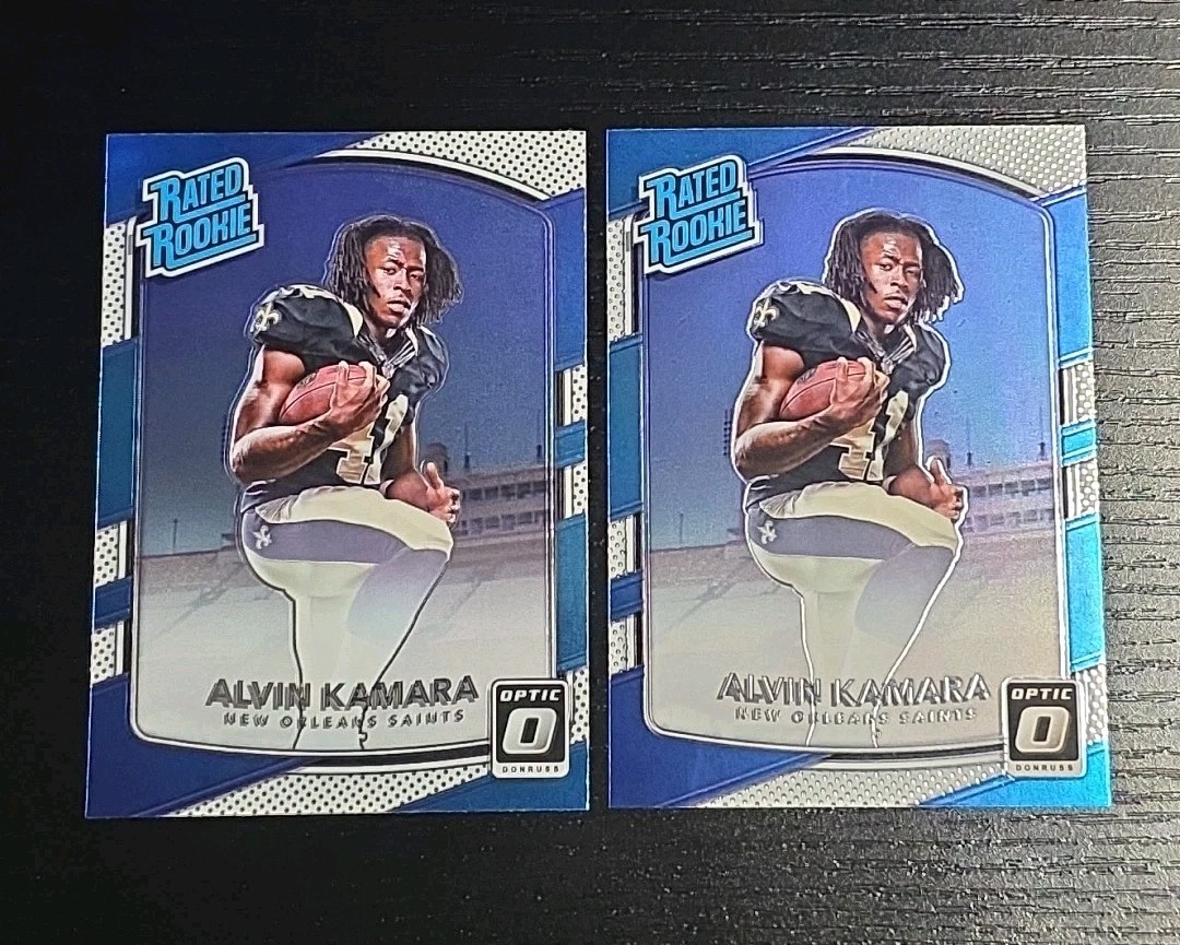 2017 Donruss Optic Alvin Kamara Rated Rookie (2 Cards)