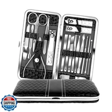 Teamkio Manicure Pedicure Set Nail Clippers Travel Hygiene Kit St