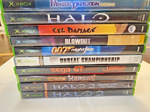 11 Original Xbox Games Lot Tested Halo Jet Set Radio Future Panzer Orta DnD D&D