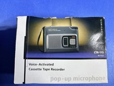Optimus Voice Activated Cassette Tape Recorder CTR-115 Open Box Used