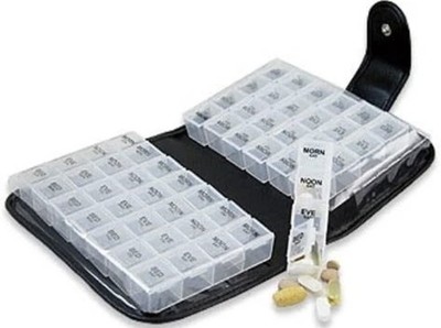 Easy Life 14 Tage Pillendose Organizer, 4 mal am Tag, Tablet Organizer Geldbörse für