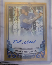 2024 Topps Bowman Sterling Prospect Autos Blake Mitchell PA-BM Gold /50 Auto
