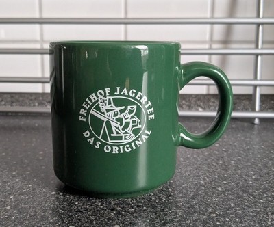 Freihof Jagertee Tasse Tee Kaffee Tasse Becher grün Porzellan 250 ml hochwertig