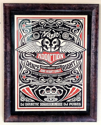 Shepard Fairey Jane's Addiction Signed & Numbered Poster 2008 LA Reunion Gig