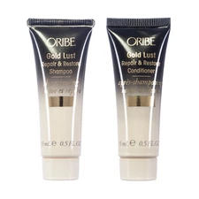 Oribe Gold Lust Repair & Restore Shampoo & Conditioner 0.5oz/15ml TRAVEL SET