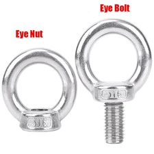 A2 Stainless Stee Lifting Ring Eye Nuts / Bolts Ring Eyebolts Screws M3 -  M42