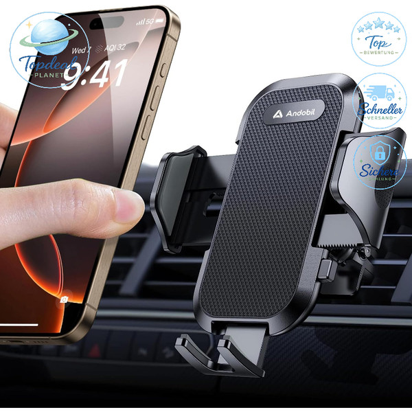 Handyhalterung Auto LüFtung 360° Drehbar Kfz Halterung FüR Iphone Samsung-image