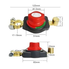 Car Battery Disconnect Switch 12V 24V Heavy-Duty Copper Electrical Safety