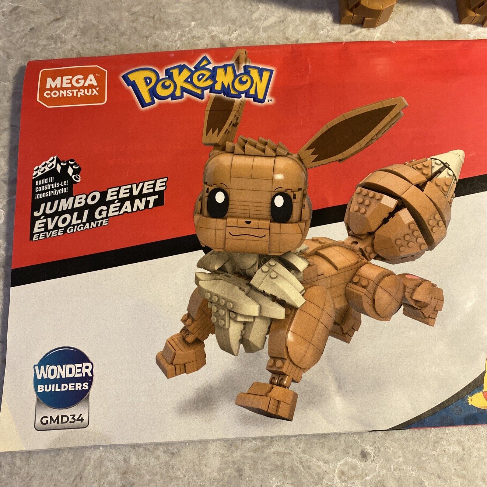  Mega Pokémon Jumbo Eevee Toy Building Set, 11 inches