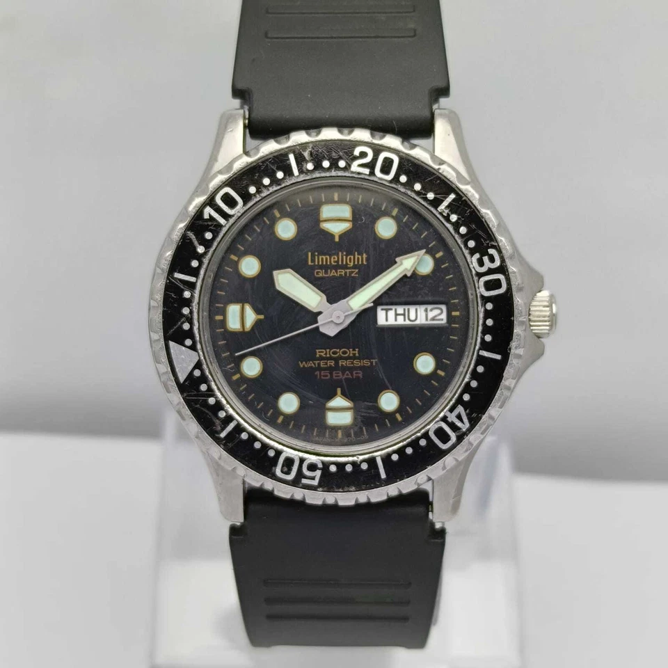Reloj Hombre Ricoh Limelight Cuarzo Buzo Día/Fecha Vintage MUR741KS10 Foto 2 de 4
