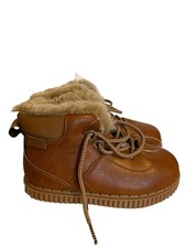 OSH KOSH B GOSH Childrens Size 12 Brown Boot Faux Fur Trim NWOT