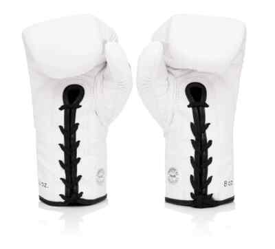 Fairtex BGLG1 Laced White Kickboxing Glove