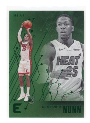 KENDRICK NUNN 2019-20 Essentials #229 Green RC Miami Heat