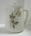 Vintage McCoy Pottery Tea Pot with Brow Rose Decal (Size:7" Tall)