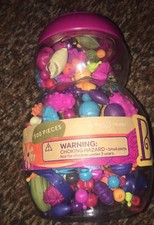 Gently Used B. Pop Arty Large 500 Pieces Beads Girl Gift Bracelet Making