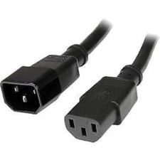  Startech 1 Ft Standard Computer Power Cord Extension C14 To C13 30cm