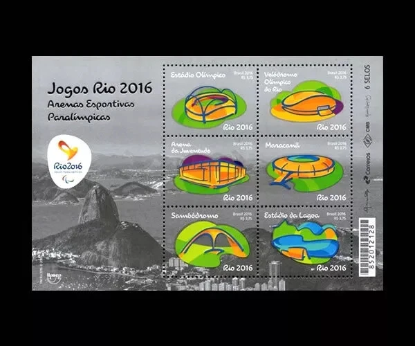 Juegos Olímpicos Paralímpicos Río 2016 Arenas Mic 181-2 Yvert 174-5 RHM 192-3 UPAEP Foto 3 de 3