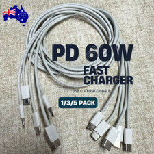 Type C to USB-C Cable PD 60W Fast Charging Cord For iPhone 15 16 Pro Max Samsung