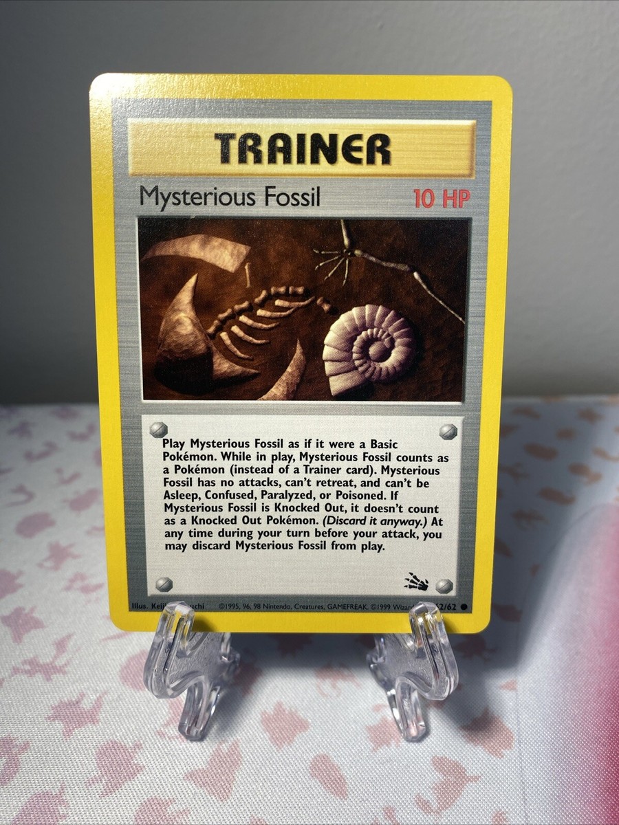 Pokmon Card Mysterious Fossil 62/62 Fossil Unlimited WOTC NM/M - Free Shipping Pokmon Card Mysterious Fossil 62/62 Fossil Unlimited WOTC NM/M - Free Shipping