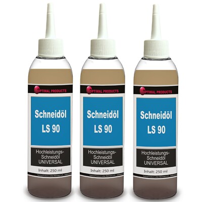 Schneidöl Hochleistungs Kühlschmierstoff 3 X 250 ml Dosierflasche LS90 