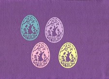 EASTER EGG SPRING die cuts scrapbook cards