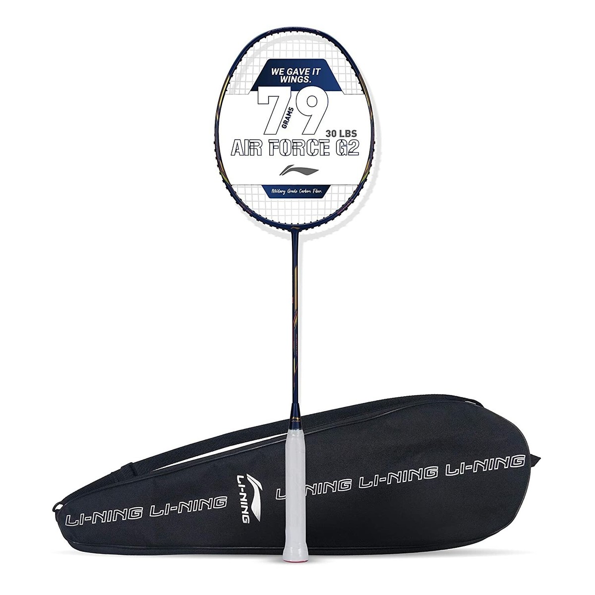 Sports Play Li-ning Air Force 77 G2 Carbon Fibre Badminton Racket With  Cover (E)