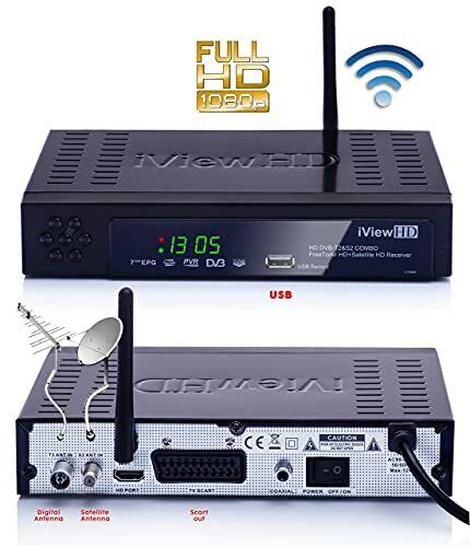 NEW FULL HD Combo Freeview HD + Satellite HD Built in WiFi Receiver Compatible Nowy przyjazd