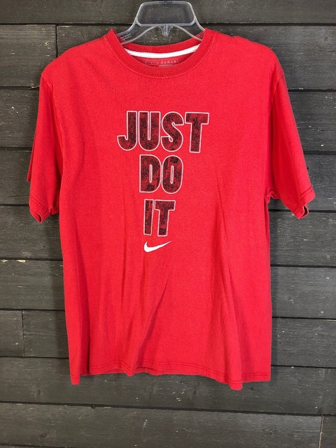 red nike just do it shirt