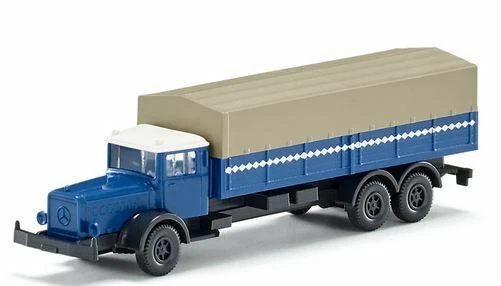 WIKING 094306 Scala N Camion telonato MB LKW L 10000 blu anno 1935-38 - Immagine 3 di 3