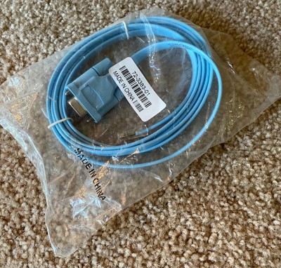 Genuine Cisco Console Rolled Cable 6ft RJ45 CAB-CONSOLE 72-3383-01 Sealed New