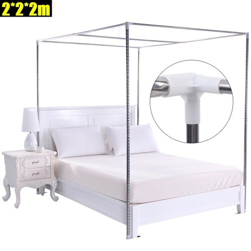 King Size Canopy Frame 4 Corner Bedding Canopy Frame Post SS 6.56*6.56*6.56ft