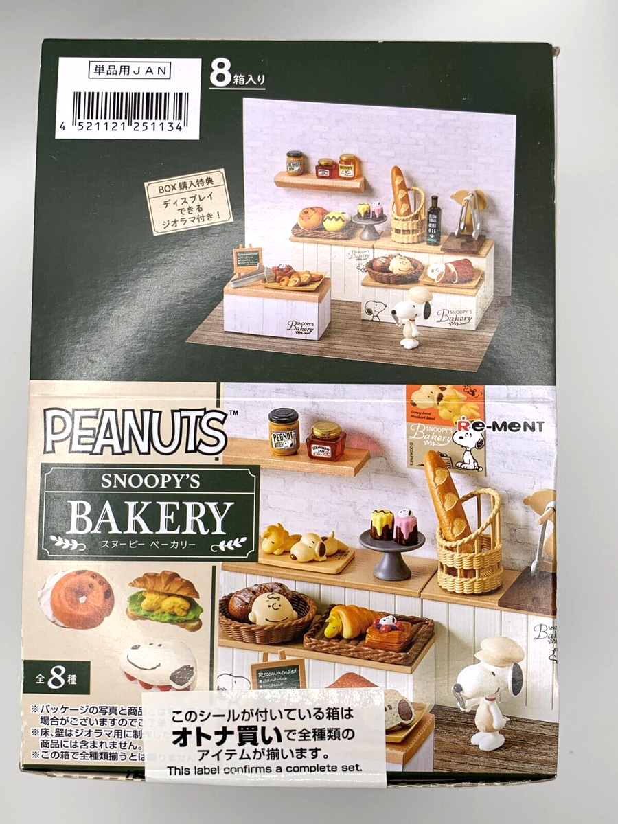 Re-Ment PEANUTS SNOOPY'S BAKERY 8 type set From Japan NEW Mini