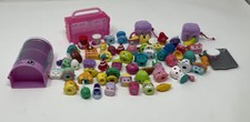 Shopkins Lot Of 68 Household Items Shoe Hat Food Vacuum Ball Egg Misc Bulk