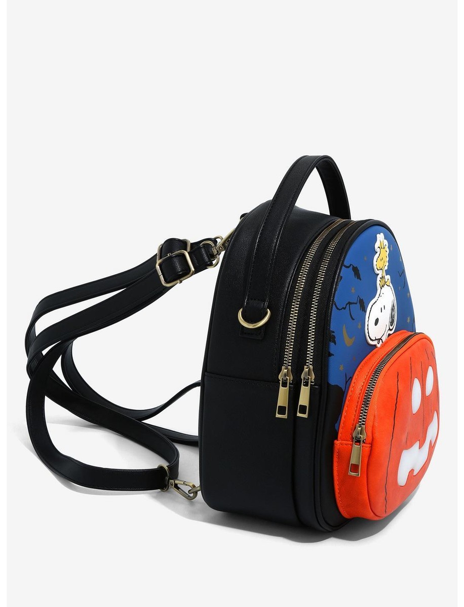 Peanuts Snoopy & Woodstock The Great Pumpkin Convertible Mini Backpack Crossbody Peanuts Snoopy & Woodstock The Great Pumpkin Convertible  main image 2