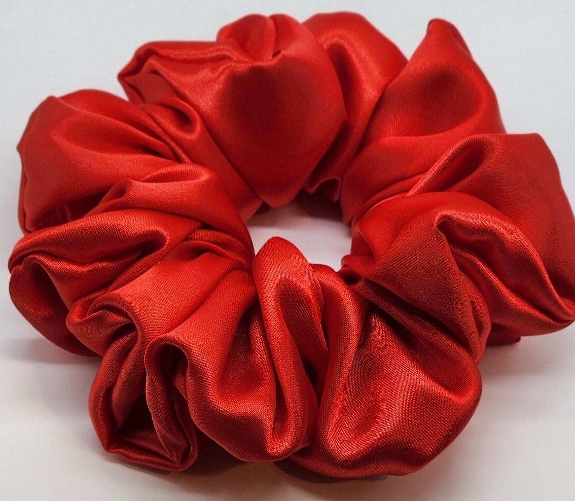 Champagne Silk Charmeuse Scrunchy-Jumbo - Made in the USA