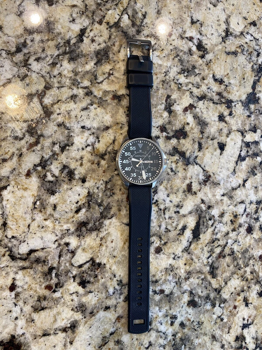 Hamilton Khaki Pilot Men's Black Watch - H646110 | eBay