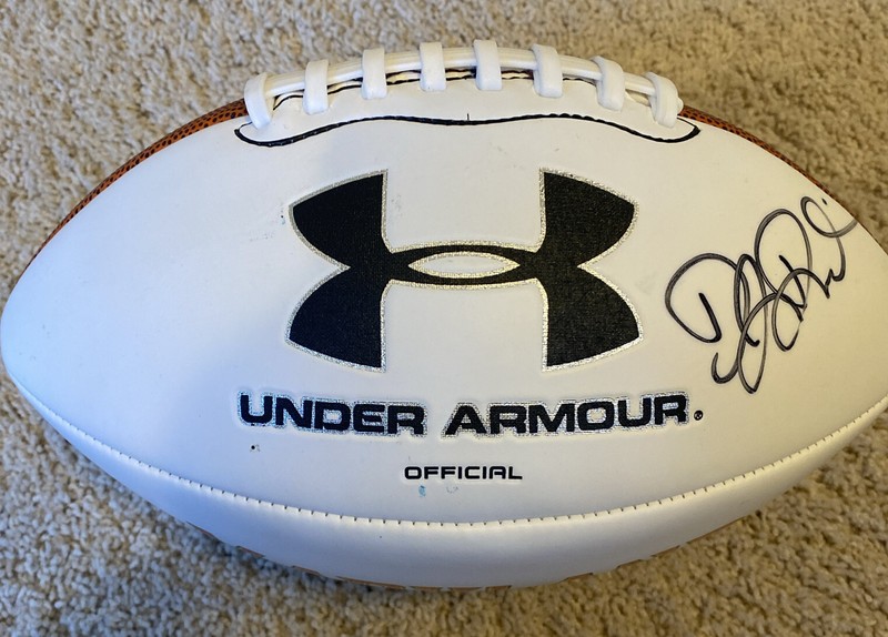 DJ D.J. DURKIN SIGNED MARYLAND TERPS TERRAPINS FULL SIZE FOOTBALL