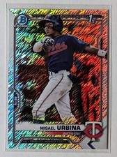 2021 Bowman Chrome Misael Urbina 1st Shimmer Refractor #BCP-206 Minnesota Twins