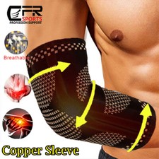 Copper Tennis Elbow Brace Support Arthritis Tendonitis Arm AC Joint Pain Strap
