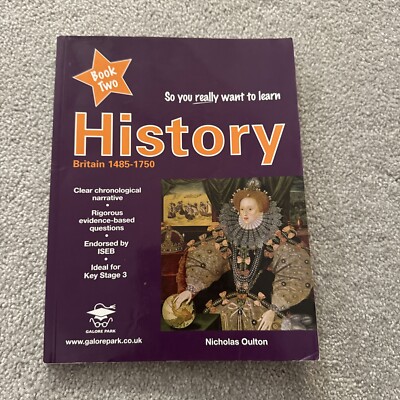 So You Really Want to Learn History Book. Ideal For Key stage 3
