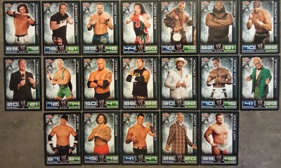 CATCH SLAM ATTAX 2008 Karten Set 19/19 ECW Mark Henry The Miz John Morrison C56