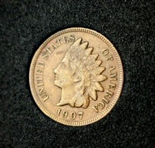 1907 Indian Head XF Extra Fine Great Date Combined Shipping !