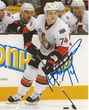 Ottawa Senators Mark Borowiecki Signed Autographed NHL Photo 8x10 COA B