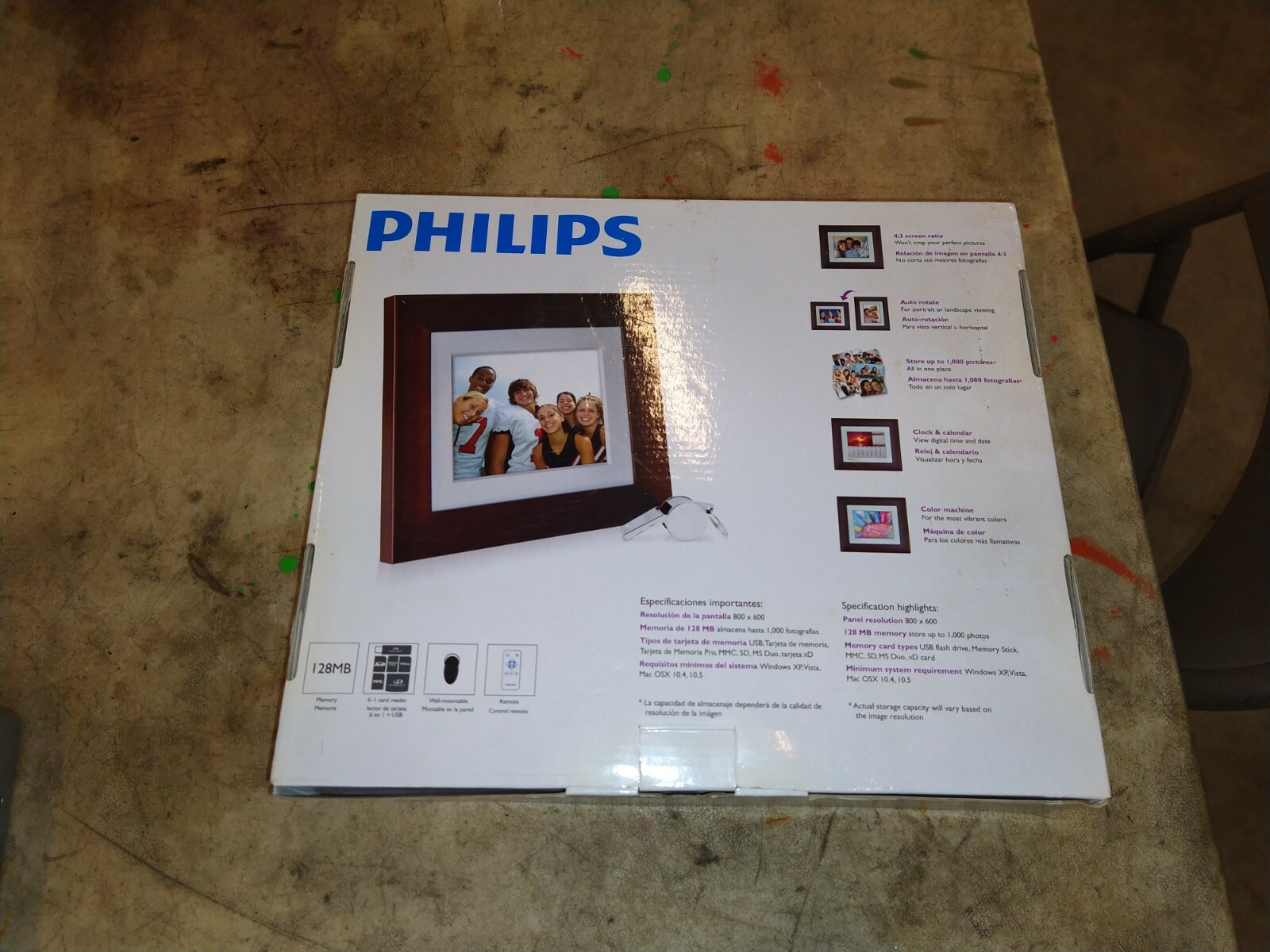 Philips Photoframe Spf3408 Brown 4 3 Frame Ratio SPF3408/G7 for sale