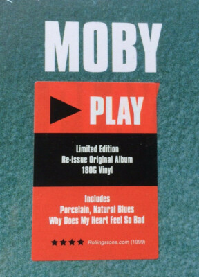 MOBY Play 2 LP 2016 EU Import Black 180 Gram Vinyl German Pressing