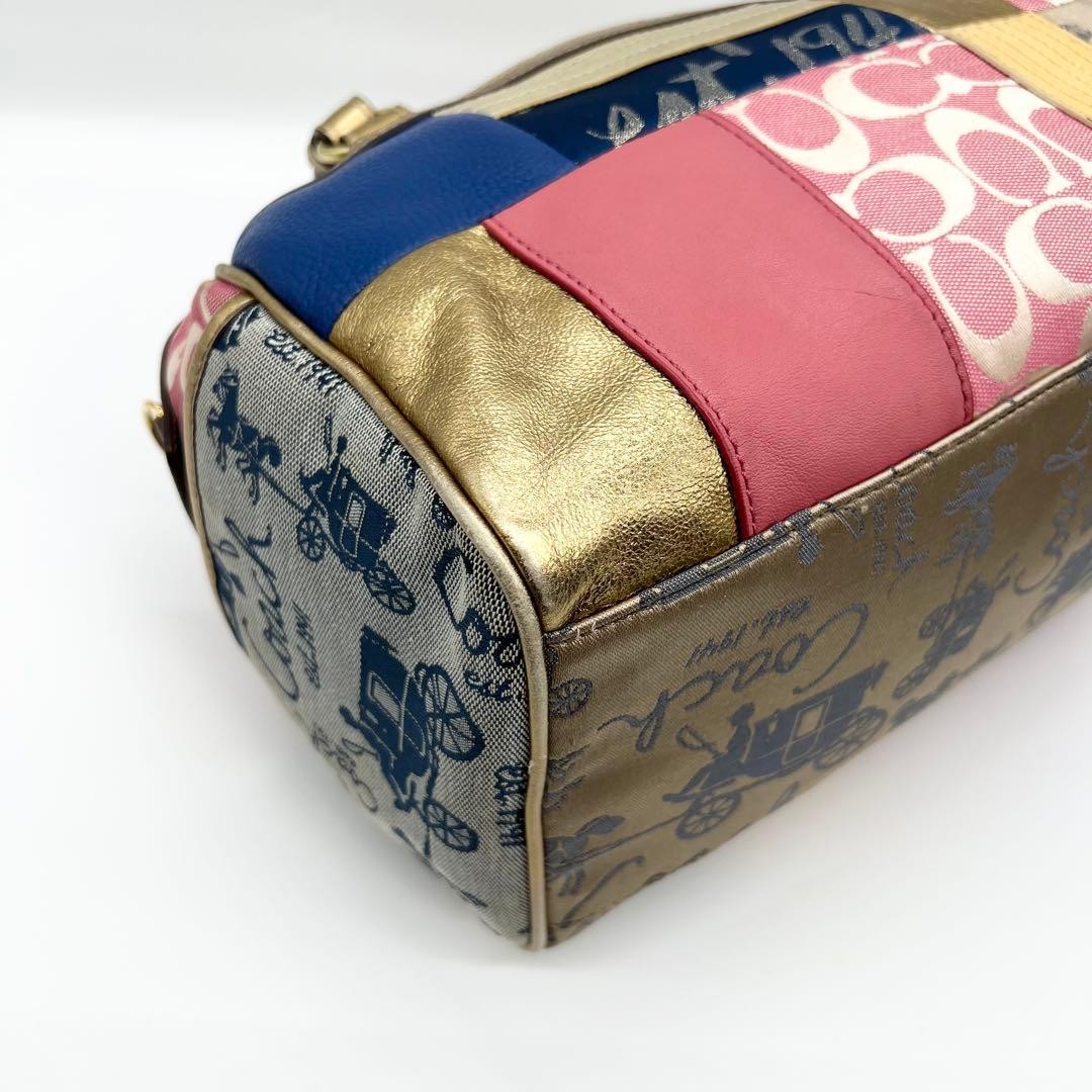 Coach F17164 Multicolor Patchwork Mini Duffle Bag… - image 7